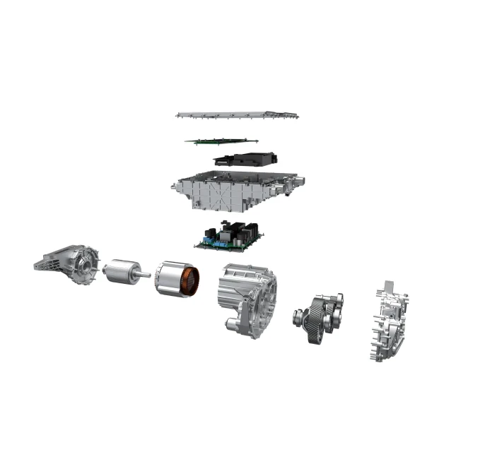 A világ első sorozatgyártású 8 az 1-ben elektromos hajtáslánca